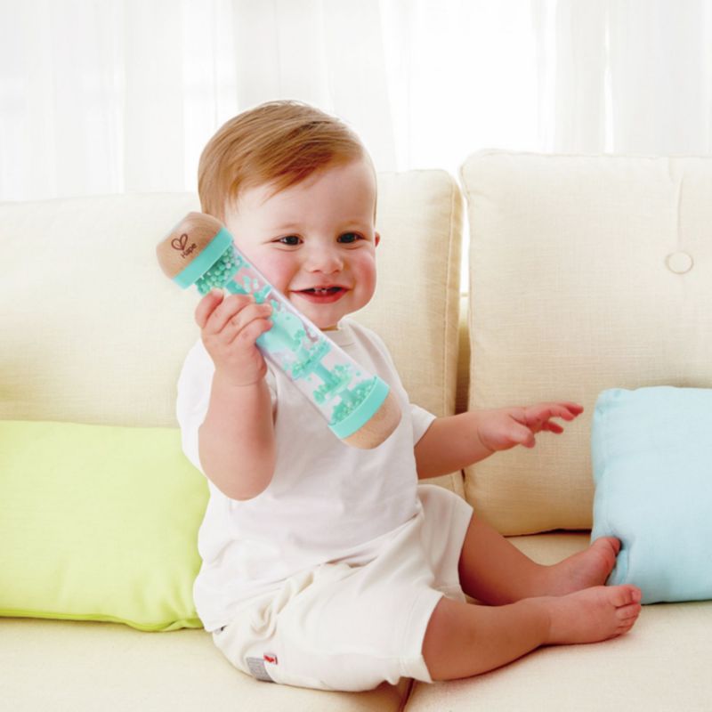 Image d'ambiance de présentation du produit Bâton de pluie Turquoise - Hape